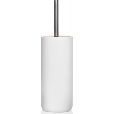 Andrea House WC kartáč bílý/dřevo Ø11 x 37 cm