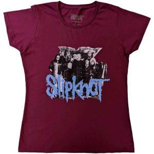 Slipknot Goat Logo Demon (Back Print) Maroon Red M Дамски Риза (SKTS74LM02)