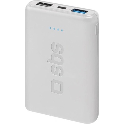 SBS Външна батерия/power bank/ SBS TEBB5000POCW, 5000mAh, бяла, 2x USB-A, 1x Micro USB-B (TEBB5000POCW)