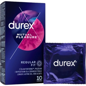 Durex Mutual Pleasure - презервативи за удължено удоволствие (10 бр. )