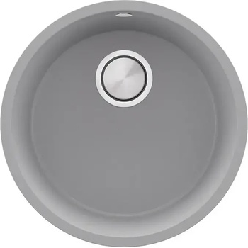 Твоят Стил Сива кръгла кухненска мивка за вграждане под плот Валета 50 460x460 мм