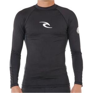 Rip Curl Мъжка плажна тениска от ликра Rip curl Waves UPF Perf L/S Lycra - Black - размер M (050-2304-0213)