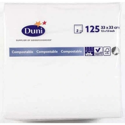 Duni ubrousky 33cm 2V bílé 125ks – Zboží Dáma