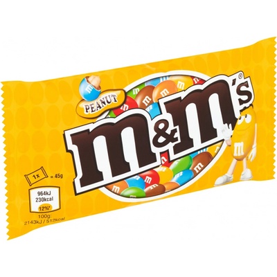 M&M's Arašídové čokoládové dražé 45 g