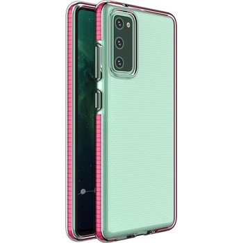 HQWear Калъф Spring Case clear TPU с цветна рамка за Samsung Galaxy A02s EU, светлорозов (KXG0014728)