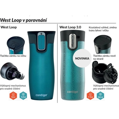 Contigo Termohrnek West Loop 470 ml Crystal Agave