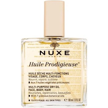 NUXE Huile Prodigieuse Travel Exclusive 100 ml многофункционално разкрасяващо сухо масло за лице, тяло и коса за жени