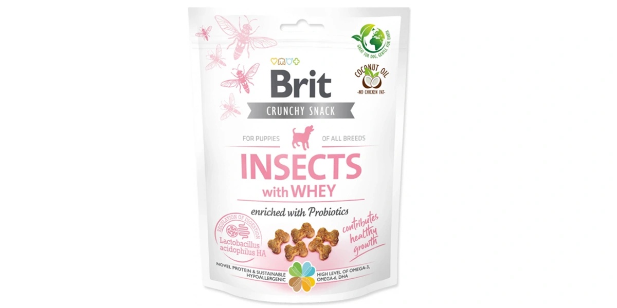 Pamlsky pro štěňata Brit Care Dog Crunchy Cracker Puppy Insects 200 g