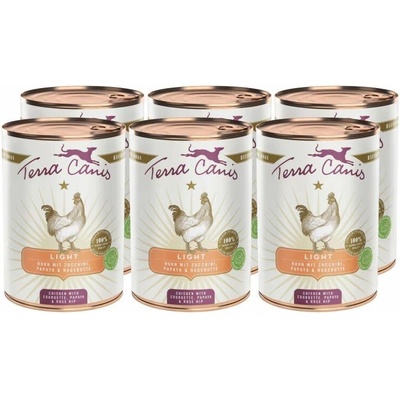 Terra Canis Light Chicken with courgette papaya & rose hip 6 x 400 g