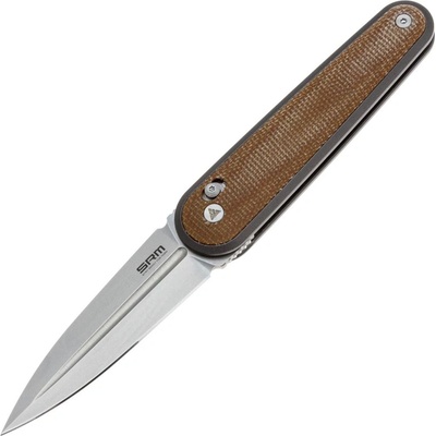 SRM Сгъваем нож SRM 251MB-MN - дръжка от Micarta и N690 стомана (d-29-46-4492)