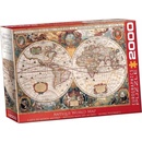 Puzzle EuroGraphics Antická mapa světa 2000 dílků