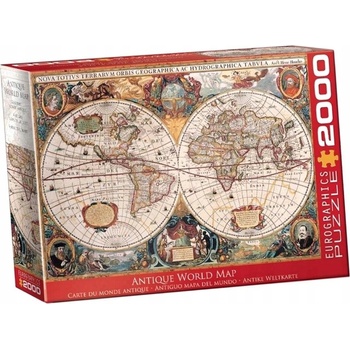 EuroGraphics Antická mapa světa 2000 dílků