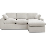 Bobochic Бежов ъглов диван от рипсено кадифе Belair - Bobochic Paris (WT-HILL-N--U3-W_2 P929)