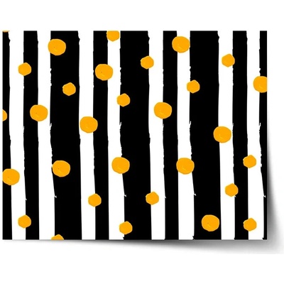 Sablio Plagát Pruhy a bodky - 90x60 cm