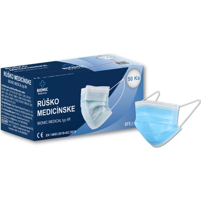 Biomic Medical Rúško modré 50 ks