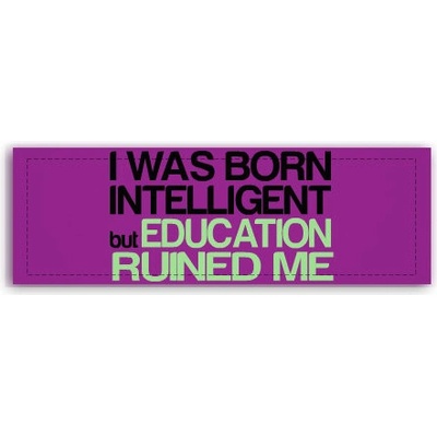 Fotoobraz 150x55 cm panorama I was born intelligent