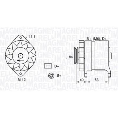 MAGNETI MARELLI generátor 063321044010