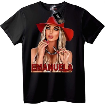NOONEBRAND Тениска Емануела с червена шапка - M, White