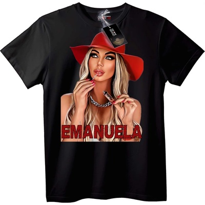NOONEBRAND Тениска Емануела с червена шапка - M, White