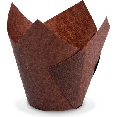 Wimex Tulipánový cukrářský košíček hnědý 50 x 85 mm 100ks