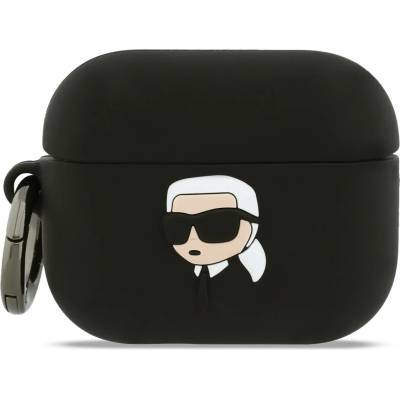 Karl Lagerfeld Силиконов калъф Karl Lagerfeld 3D Logo NFT Karl Head за AirPods Pro 3 черен (KLAP3RUNIKK)
