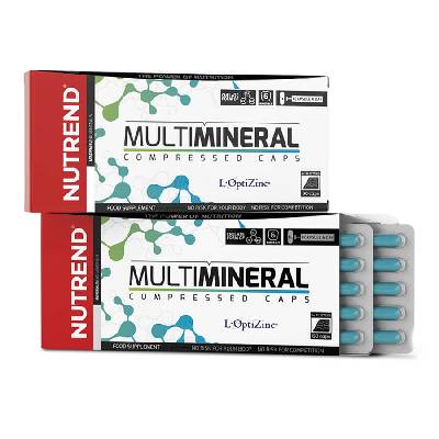 NUTREND MULTIMINERAL COMPRESSED CAPS 60 kapsúl