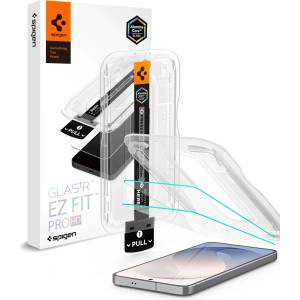 Spigen Glass tR EZ Fit Pro HD, опаковка от 2 броя - защитно закалено стъкло за Samsung Galaxy S26 FE