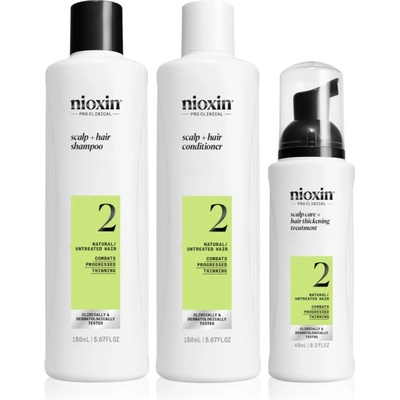 Nioxin System 2 подаръчен комплект за разредена коса 3 бр