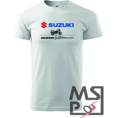 Pánske tričko s moto motívom 258 Suzuki V-Strom
