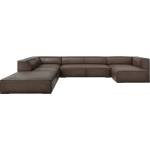 Windsor & Co Ъглов диван от кафява кожа (ляв ъгъл) Madame - Windsor & Co Sofas (WIN_UL_71_F1_MADAME1)