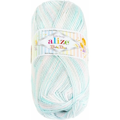 BELLATEX Baby Best Batik 100 g - 6623 svetloružová, svetlomodrá