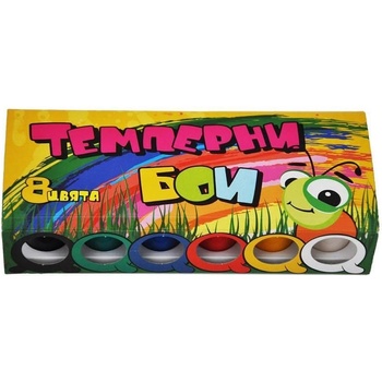 Image 1 of Естрела Темперни бои 8цв. в бурканче с четка