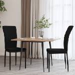 vidaXL Трапезни столове, 2 бр, черни, кадифе (326099)