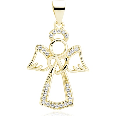 Lunica Stříbrný přívěsek ZLATÝ ANDĚL 0149