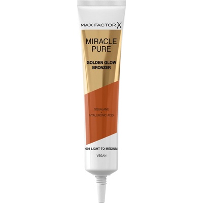 Max Factor Miracle Pure Golden Glow Bronzer rozjasňující krémový bronzer 001 Light-To-Medium 15 ml