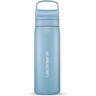LifeStraw Бутилка с филтър LifeStraw Go Stainless Steel Water bottle - Icelandic Blue - размер 500 ml (533-1384-0711)