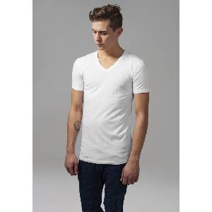 Urban Classics Мъжка тениска с V-образно деколте Urban Classics White1TB15591 - , размер S