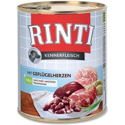 RINTI Kennerfleisch - Poultry Hearts 800 g