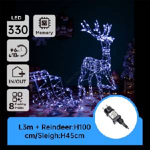 Aigostar Aigostar-LED Външна декорация LED/3, 6W/31/230V 6500K 90/45cm IP44 елен със шейна (AI0558)