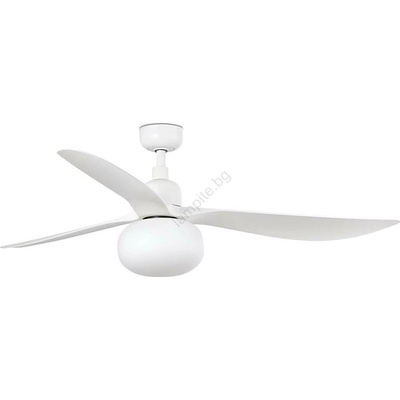 Faro Barcelona FARO 34363WT-11L - таванен вентилатор OUTWOOD L, 1x E27/15W/230V, бял, Ø150 см, WT, IP44 + ДУ (FA34363WT-11LA)