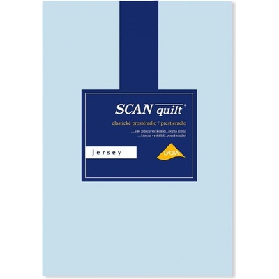 SCANquilt Prestieradlo Jersey lycra svetlá modrá 60x120
