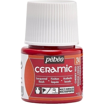 Pébéo Ceramic Боя за керамика Cherry Red 45 ml 1 бр (025-024)