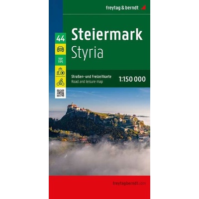 Styria Road and Leisure Map 1:150,000 Freytag Berndt