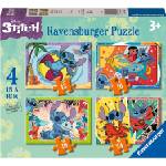 Ravensburger Пъзел Ravensburger от 24 части 4 в 1 - Стич (12001069) - baby