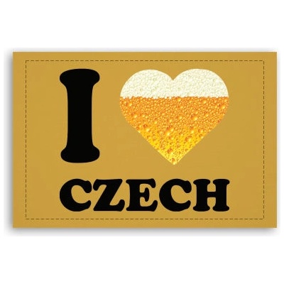 Fotoobraz 60x40 cm malý I love czech beer