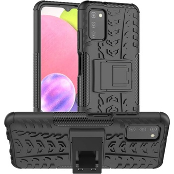 Двупластов гръб със стойка за Samsung Galaxy A03s (166.5) - черен
