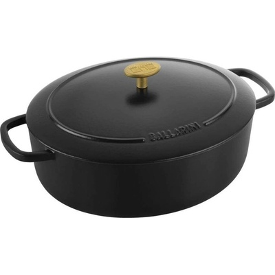 Litinový hrnec s poklicí BELLAMONTE 29 cm, 4,5 l, černá - BALLARINI