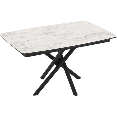 Bogdan Furniture Europe Трапезна маса katrin, Разтегателна, Бял мрамор