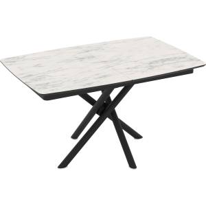 Bogdan Furniture Europe Трапезна маса katrin, Разтегателна, Бял мрамор