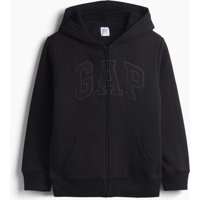 GAP dětská sherpa mikina černá